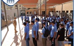 طلاب الأكاديمية الحديثة للهندسة والتكنولوجيا أثناء حضور دورة التربية العسكرية